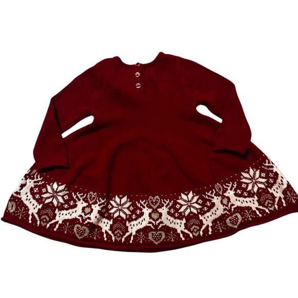 Max Studio Kids Christmas Dress Size 12M Winter Baby Toddler Girl Party New Year - Picture 2 of 3